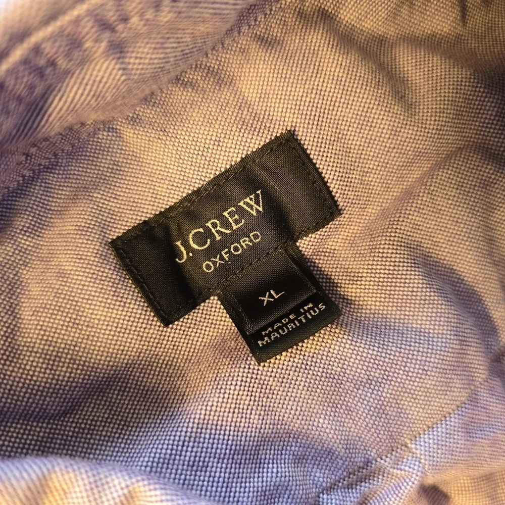 J.Crew Purple Oxford Long Sleeve Size XL NWOT